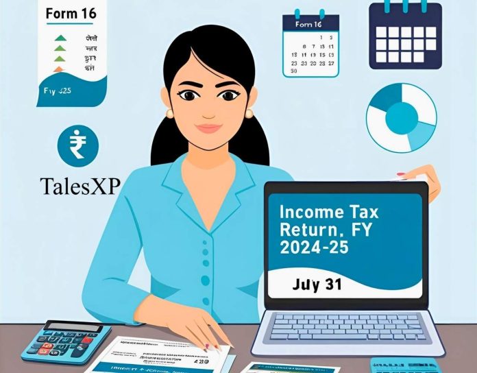 Indian taxpayer filing income tax return for FY 2024–25